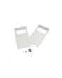 Rack Mounting Brackets 4RU 23" Off White (Pair) - Fiber Instrument Sales - Image 2