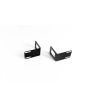 Rack Mounting Brackets 1RU 23" Black (Pair) - Fiber Instrument Sales