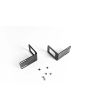 Rack Mounting Brackets 1RU 23" Black (Pair) - Fiber Instrument Sales - Image 2