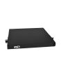Patch Panel 1RU Holds (3) Adapter Plates Solid Door Unloaded Black - Fiber Instrument Sales