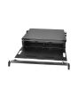 Patch Panel 2RU Holds (6) Adapter Plates Solid Door Unloaded Black - Fiber Instrument Sales